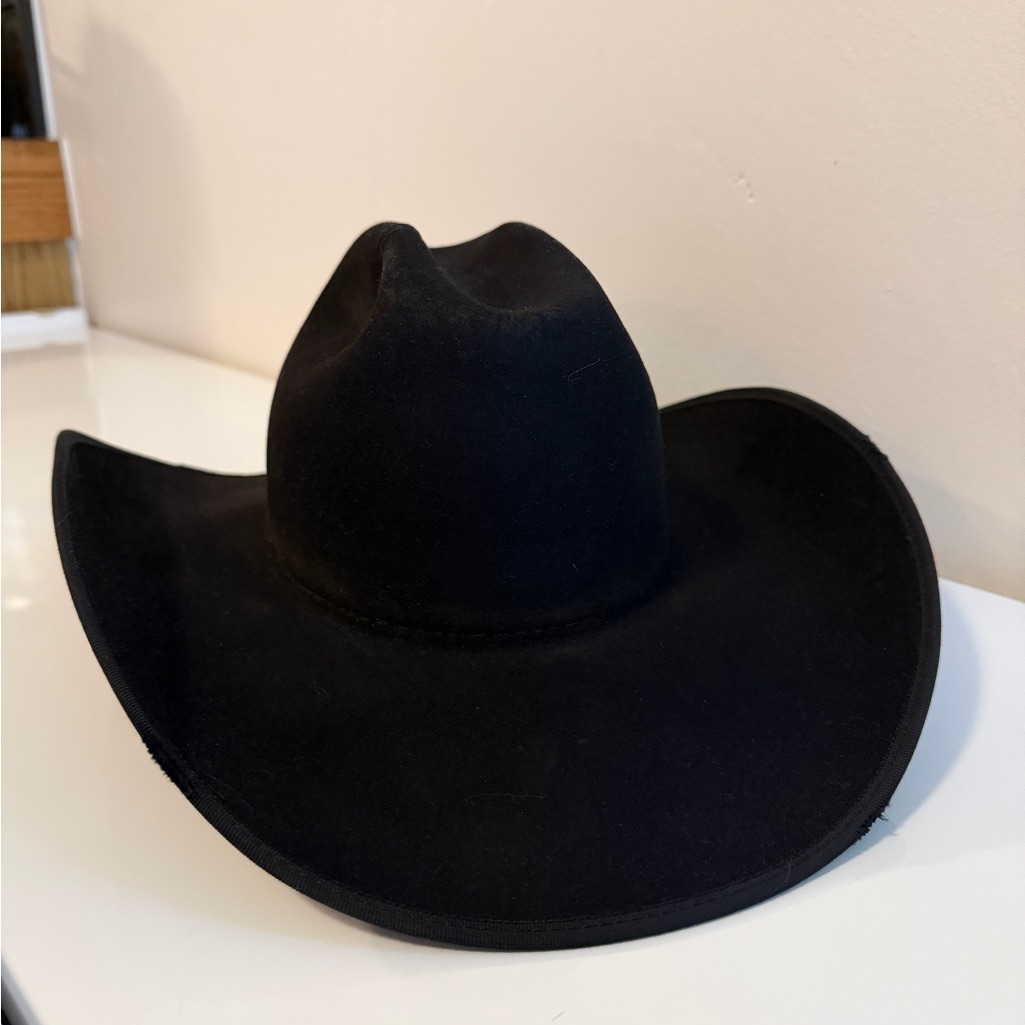 Kemo Sabe Black Rabbit Western Hat - Cattleman Black Trim